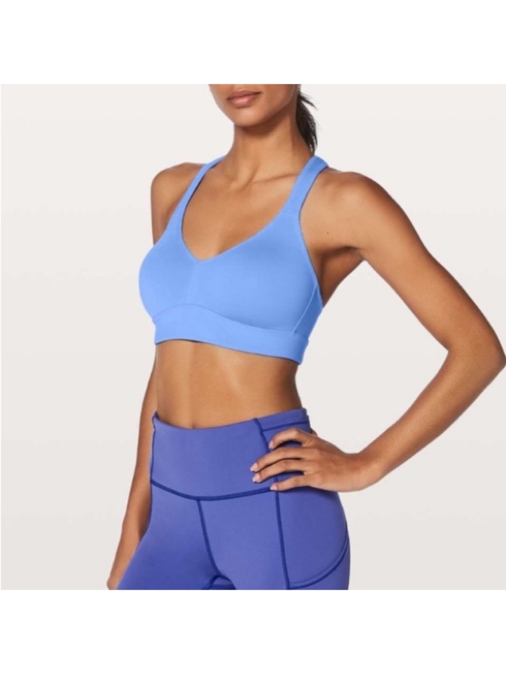 Lululemon Speed Up Sportsbra Size 8 Light Horizon Periwinkle Blue